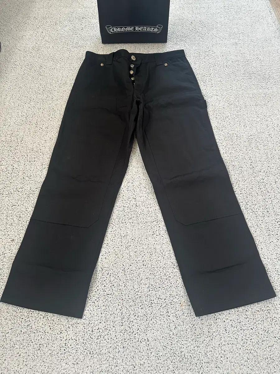 (새상품) 크롬하츠 더블 니 카펜터 트라우저 팬츠 (블랙)