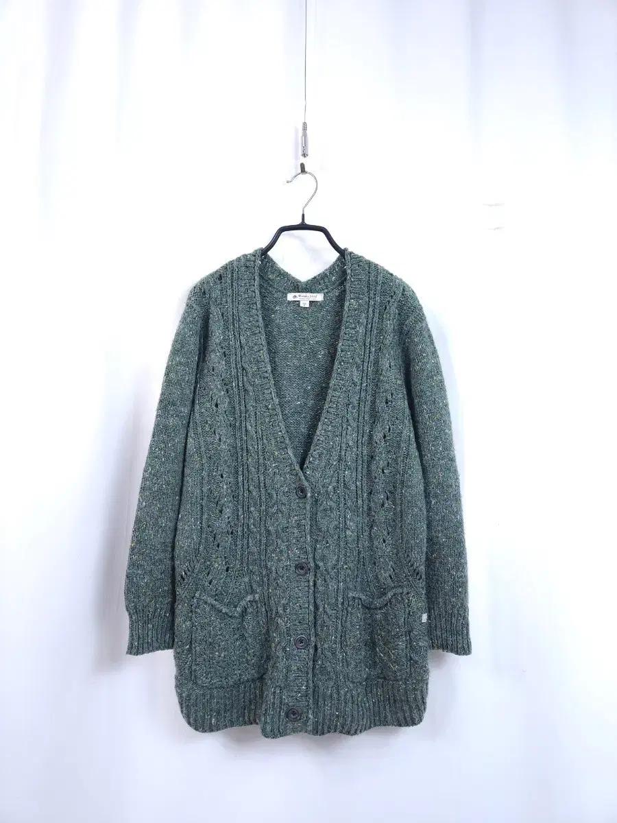 써스데이아일랜드 꽈배기 니트 가디건