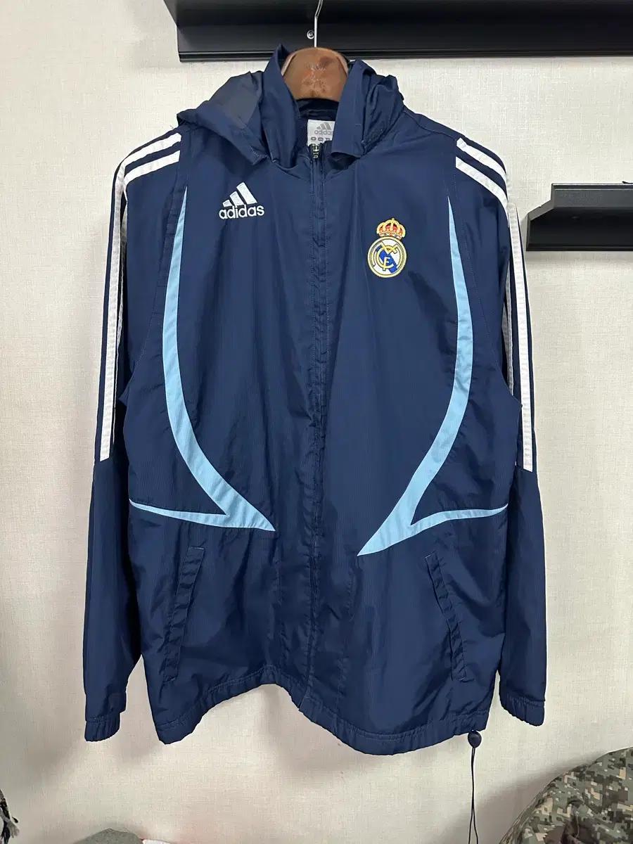 아디다스 레알마드리드 네이비 바람막이 L(105-110)