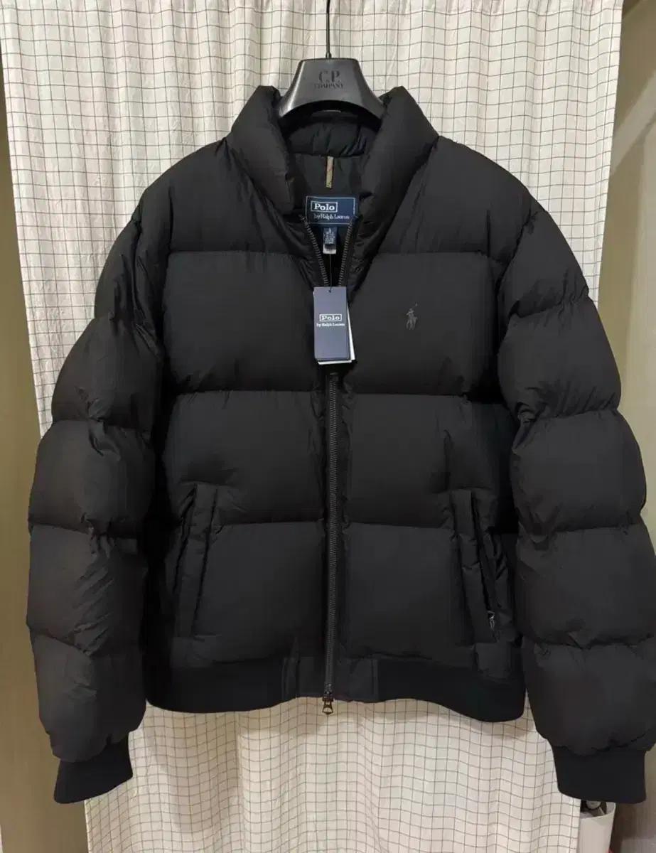 폴로 랄프로렌 텍스처 립스탑 다운 재킷 블랙L