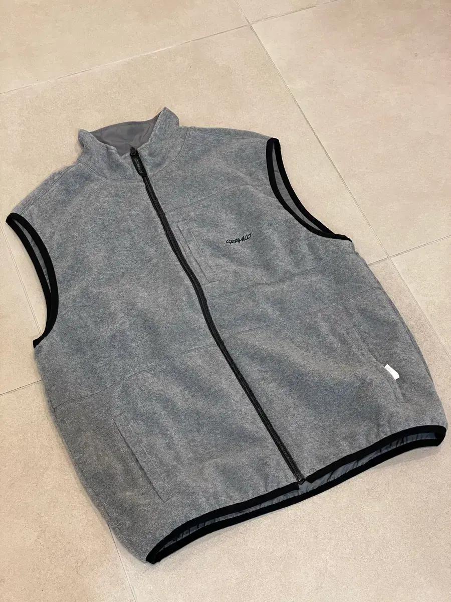 그라미치 써멀플리스 리버시블 베스트 그레이XL