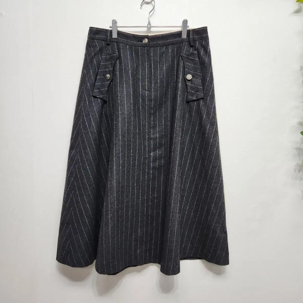 써스데이아일랜드 울 플레어 스커트