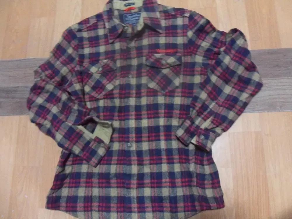 6천원구제 써스데이아일랜드 여성 긴팔 남방 티셔츠 블라우스 두툼 베-2