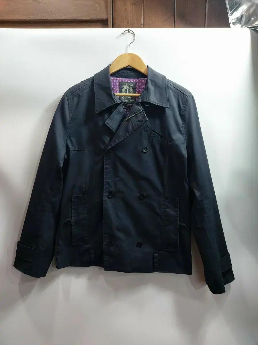 (여성L) 써스데이아일랜드 더블 숏 자켓 네이비 2.5