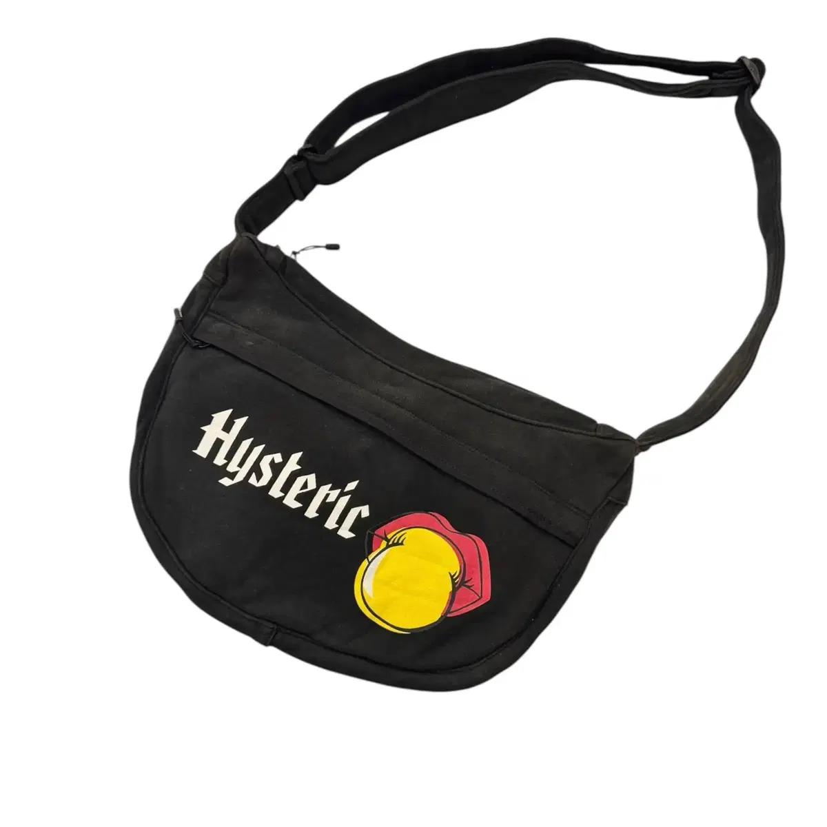 히스테릭글래머 스웻 숄더백 블랙 (L)