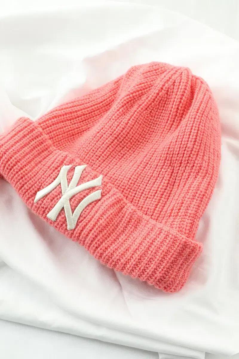 (F) MLB 엠엘비 모자 뉴욕 양키즈 딸기우유 핑크 골지-278D