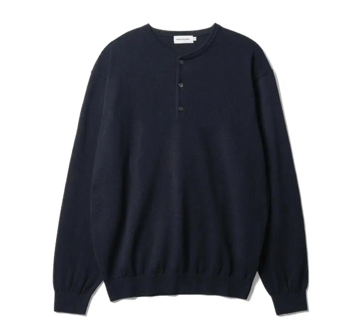 스테디에브리웨어 SEW 코튼 헨리 넥 니트 스웨터 3