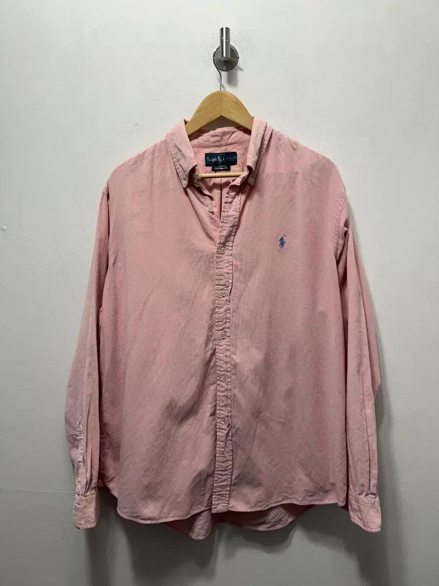 랄프로렌 핑크 셔츠 남방 긴팔 XL