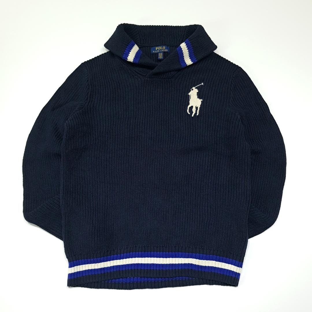 CL061 XL 폴로 코튼 숄카라 니트