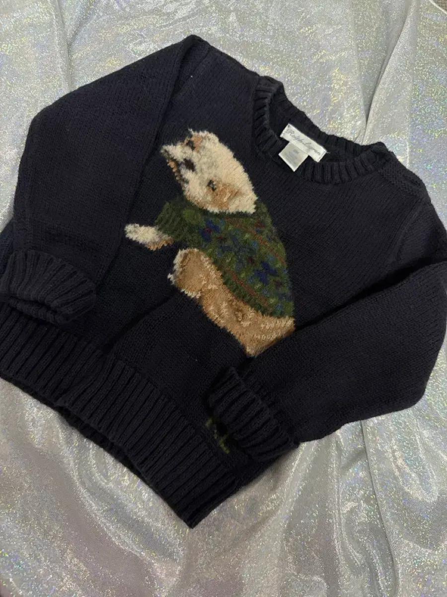 아기옷)랄프로렌 강아지니트 18M