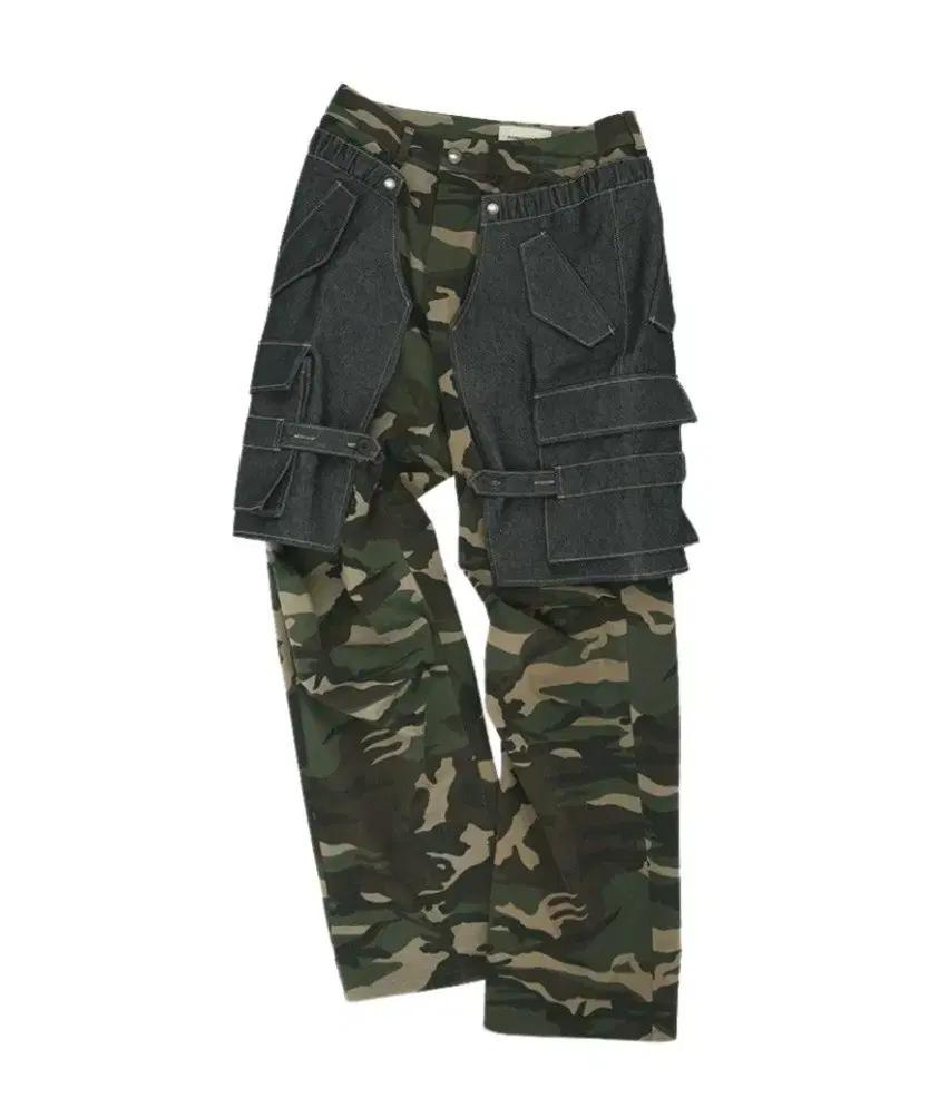 52)앤더슨벨 랩터 레이어드 팬츠 인디고 그린