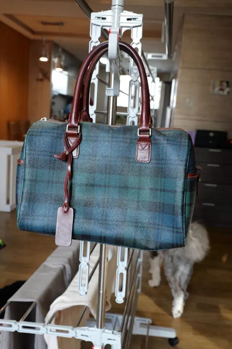 폴로 랄프로렌 타탄 체크 미니 보스턴백