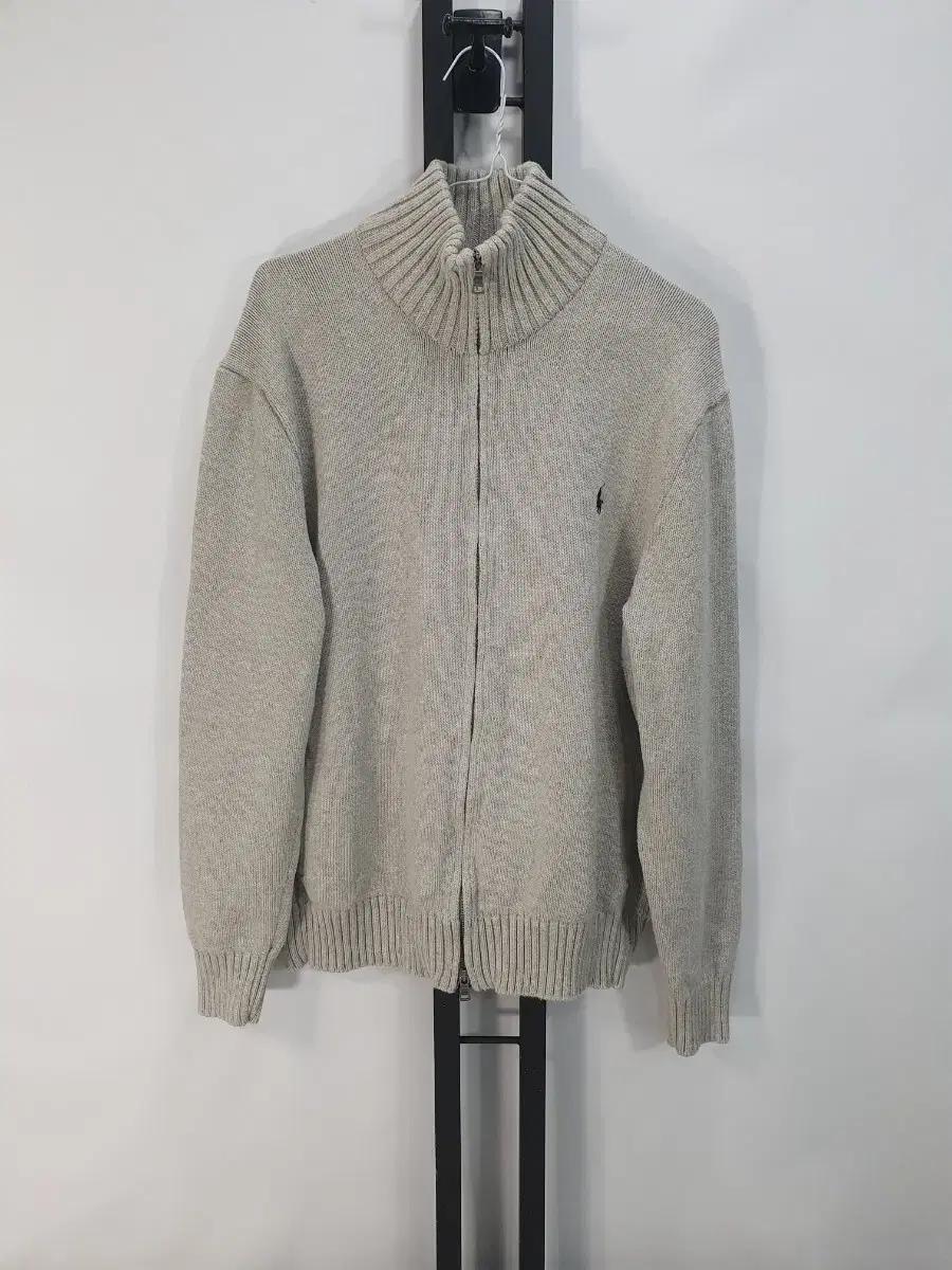 폴로 랄프로렌 니트 집업 가디건 코튼 스웨터 그레이 xxl