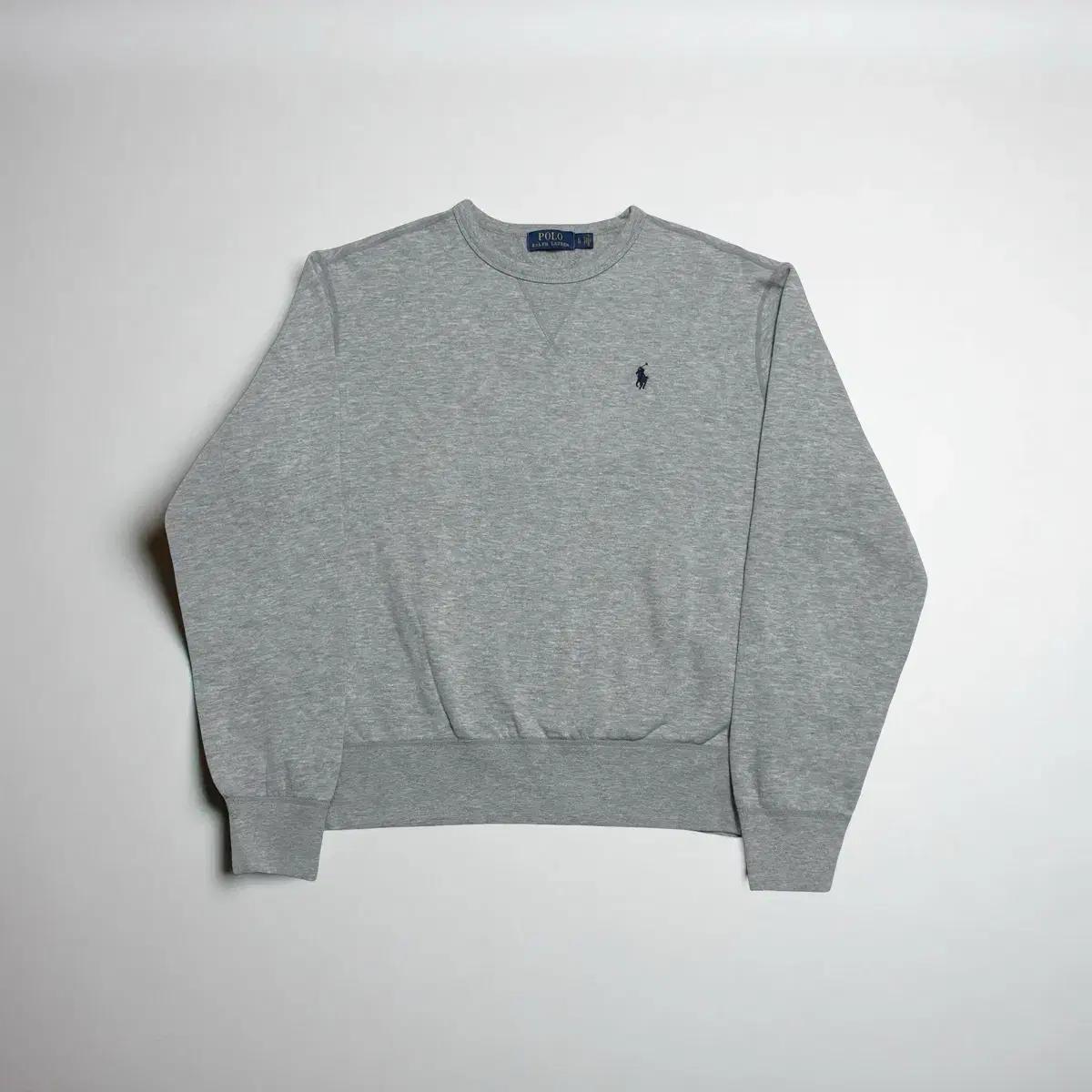 L 폴로랄프로렌 그레이 기모 맨투맨