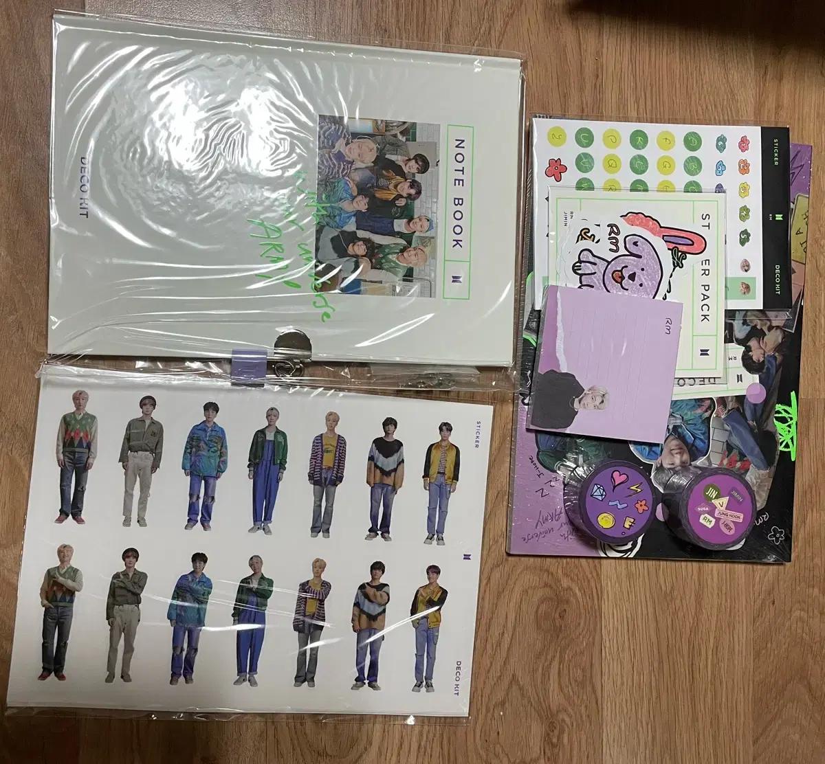 방탄 데코키트 개봉 BTS 방탄소년단 DECO KIT