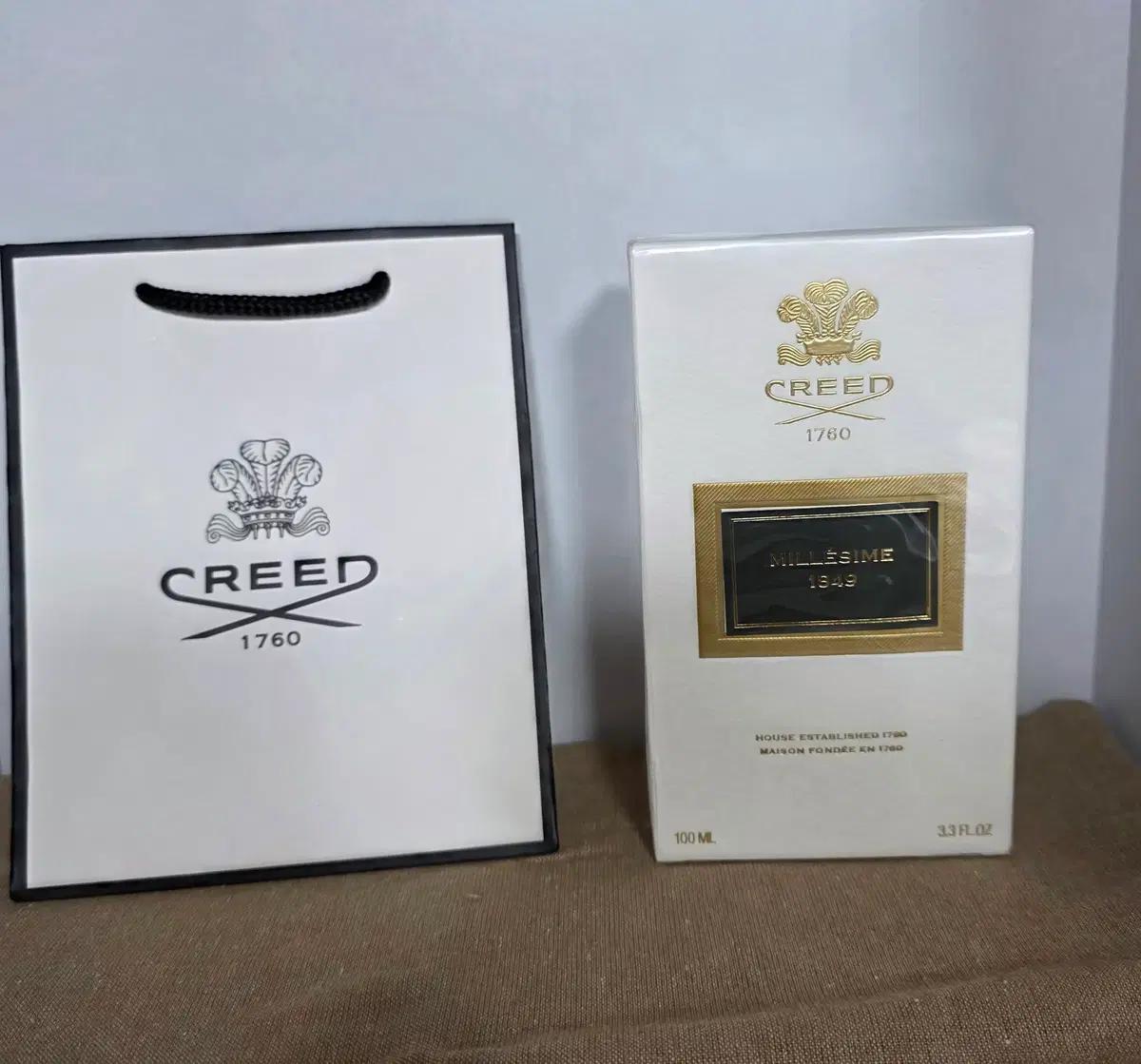 크리드 밀레짐 1849 EDP 100ml 쇼핑백+공병 증정 / 무료배송