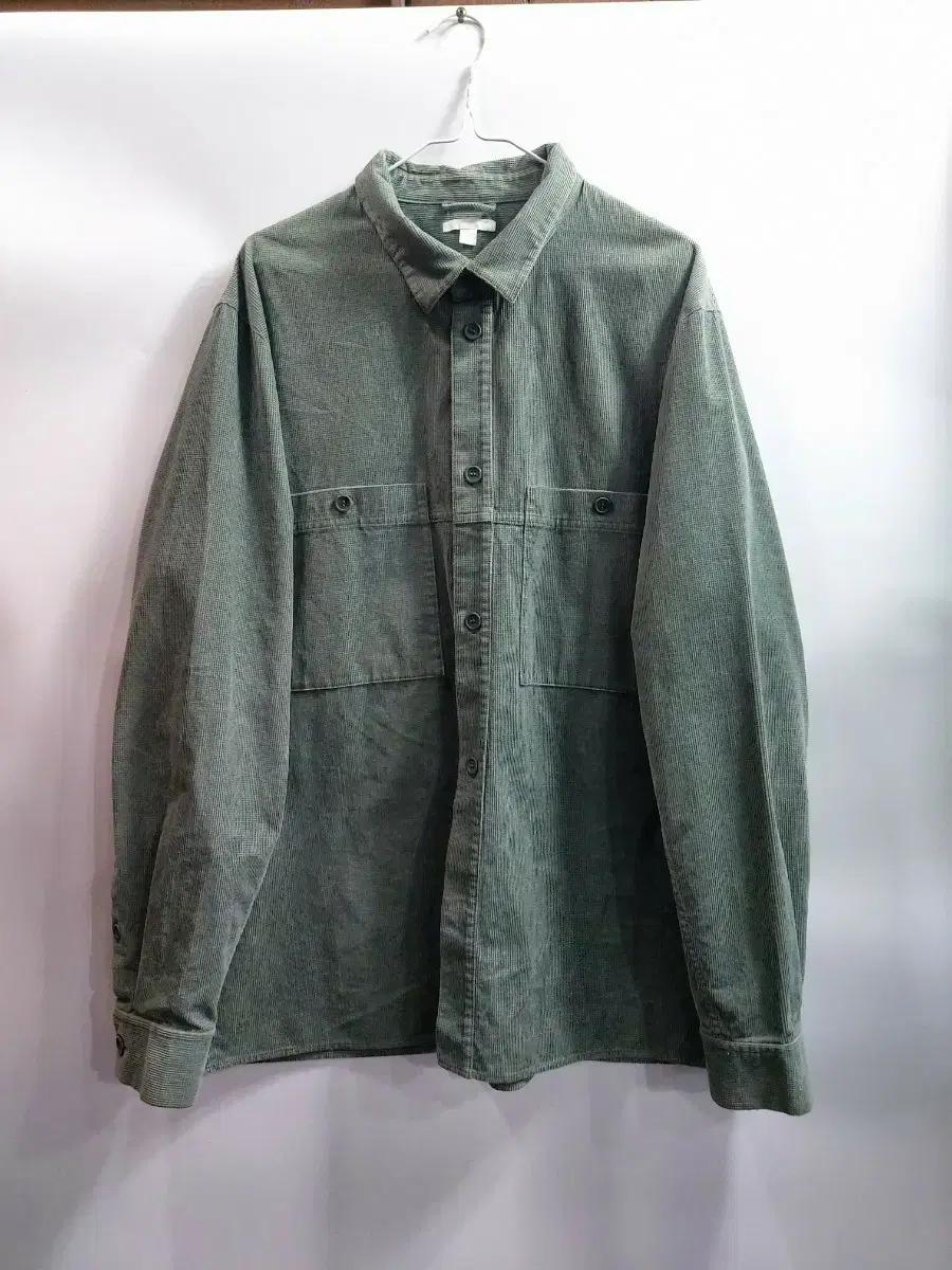 (XL) COS 코스 코튼 코듀로이 투포켓 셔츠 4.9