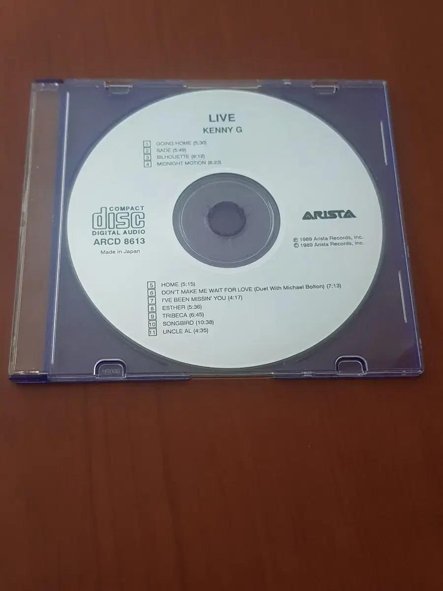 케니지 Kenny G Live 수입씨디 수입cd 염가음반 염가시디염가cd