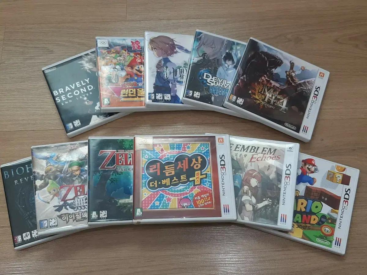 단종 닌텐도 3ds 게임칩 11종 일괄 (케이스포함)