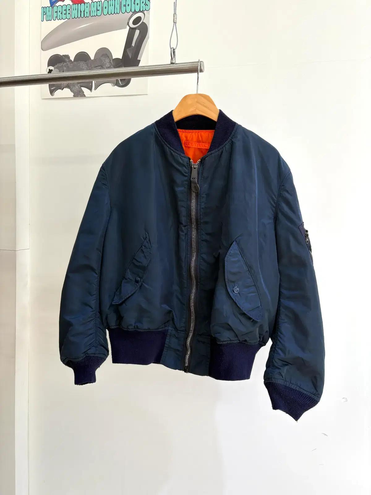 80's ALPHA INDUSTRIES (Made in USA) 항공점퍼