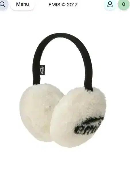 emis 이미스 퍼 귀마개 LOGO JACQUARD EAR MUFF