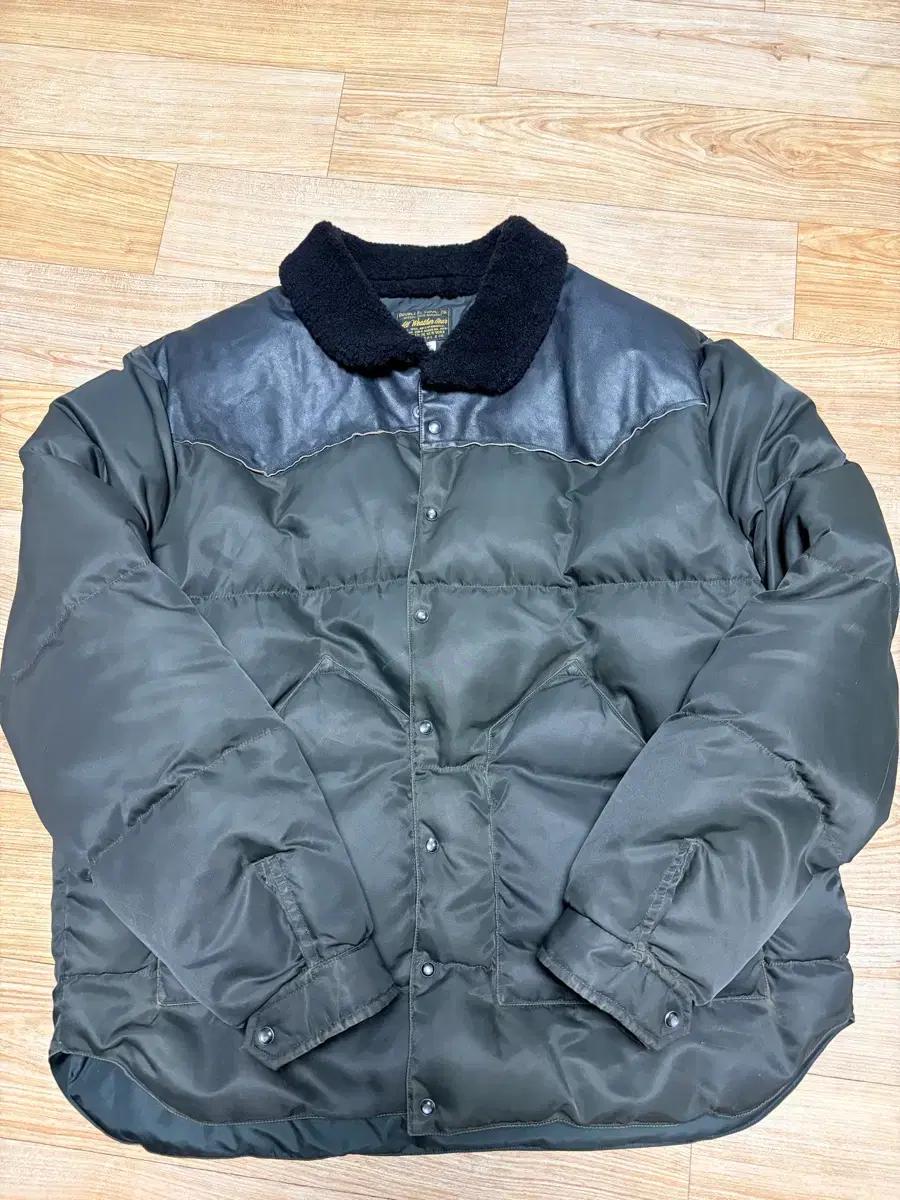RRL 시어링 칼라 레더 요크 재킷 xl