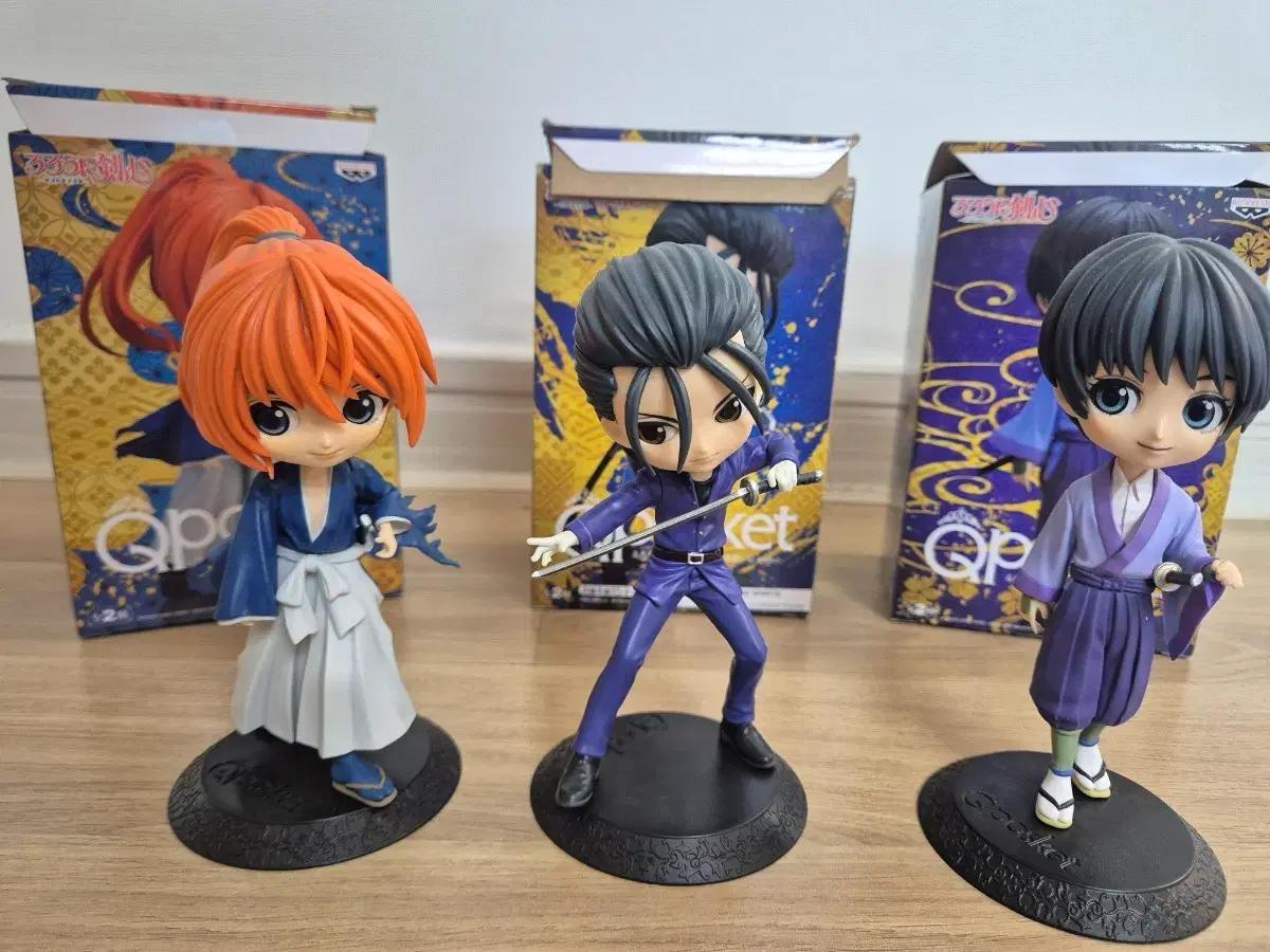 Banpresto 큐포스켓 바람의 검심 피규어 3종