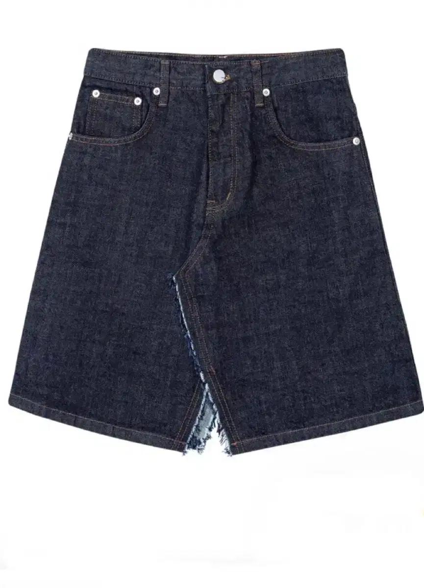 민더리 데님 스커트 FRONT SLIT DENIM SKIRT