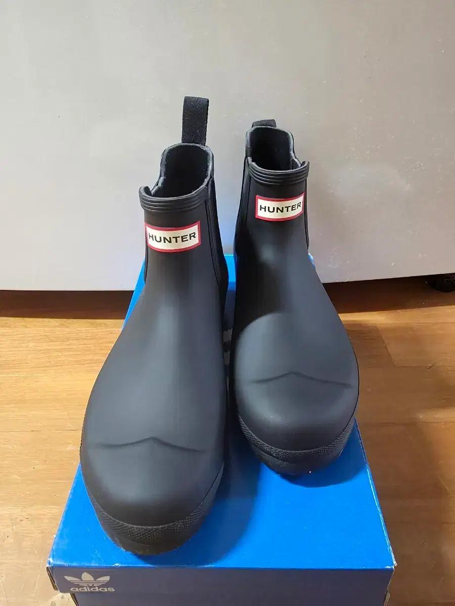 헌터 첼시 숏 레인부츠 블랙 250mm