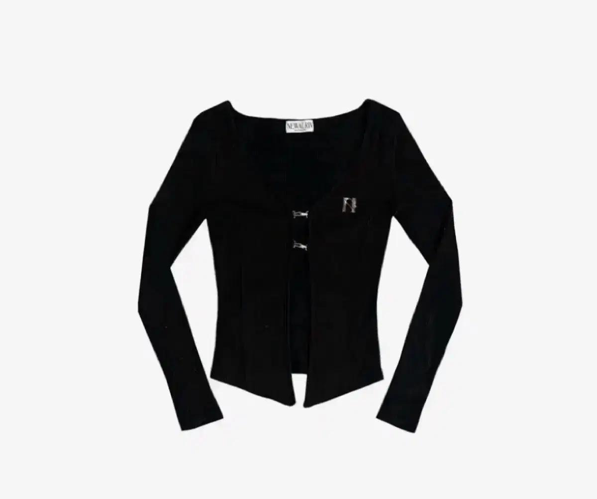 뉴얼린 emblem Line hook cardigan 쓰리타임즈
