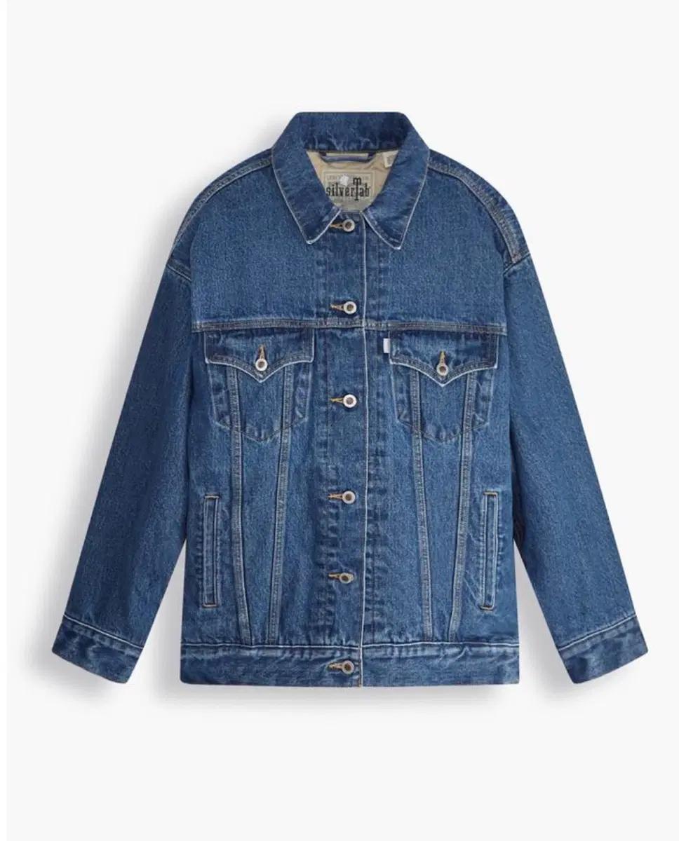Levis silver tab 르바이스 실버탭 루즈핏 누빔 데님 청자켓