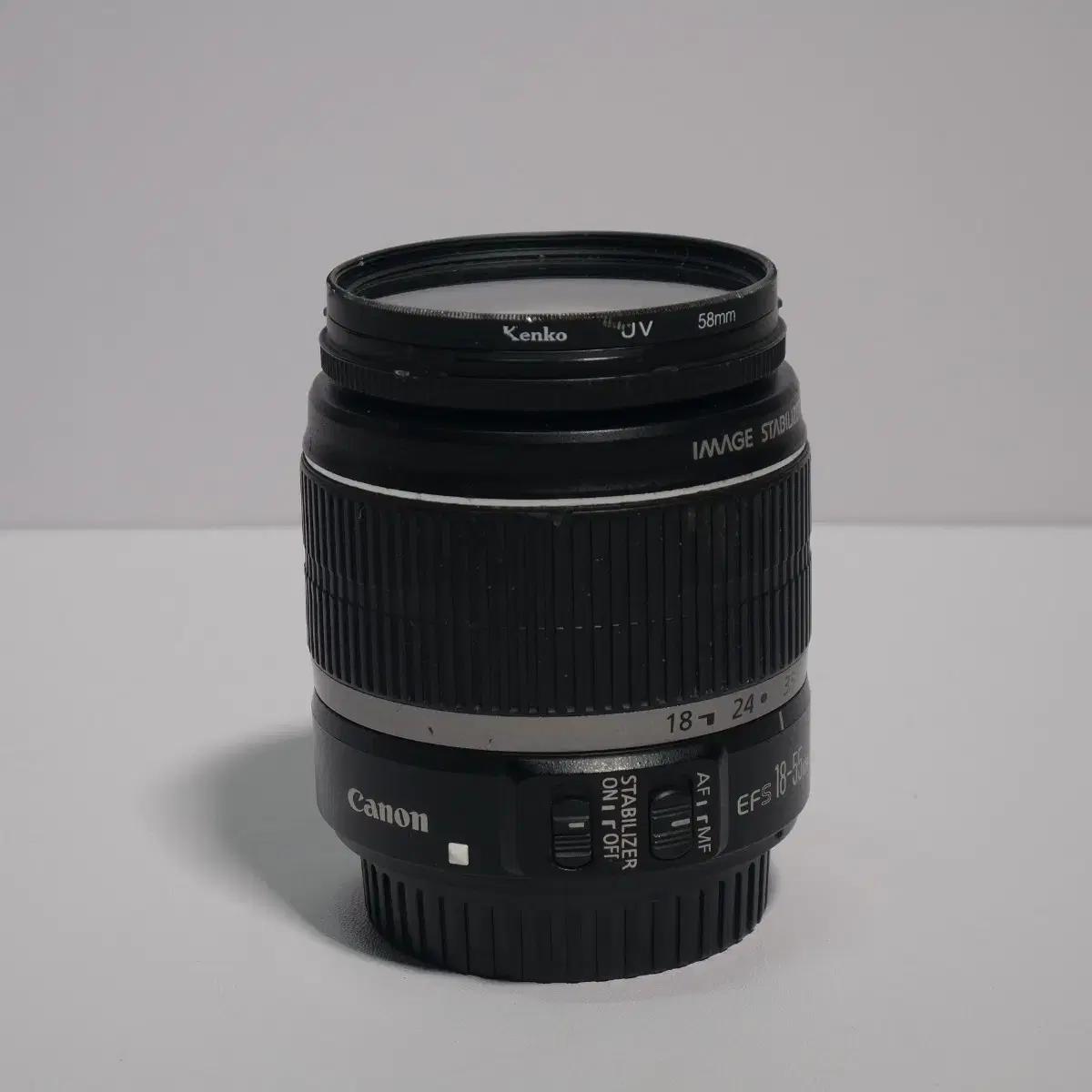 캐논 EFS 18-55mm 렌즈 + 켄코 UV필터