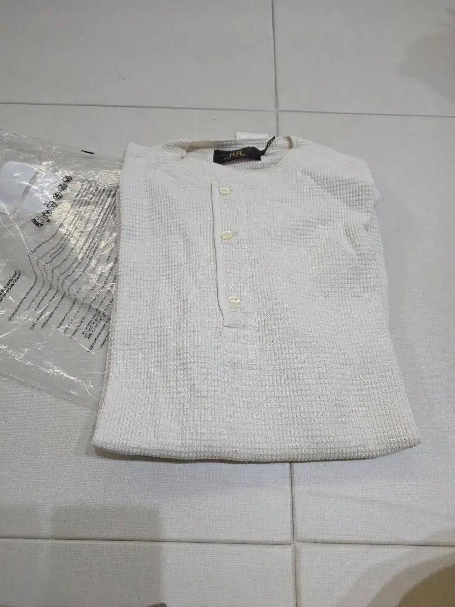 RRL 더블알엘 와플 티셔츠 오프화이트