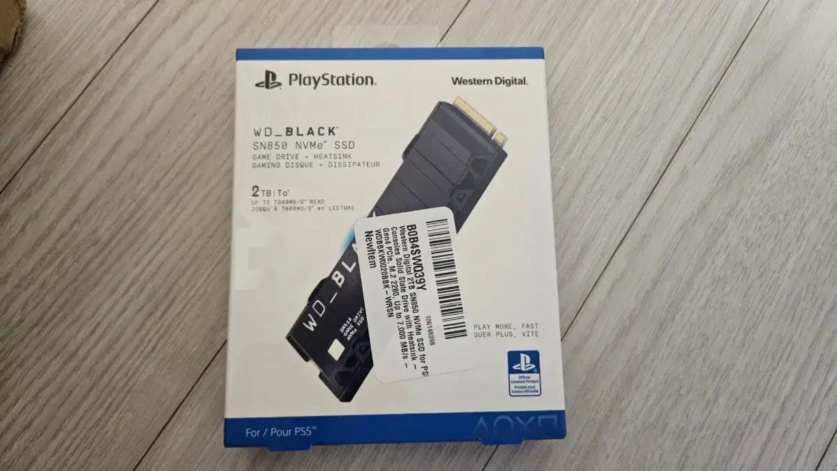 WD BLACK SN850 2TB 히트싱크 미개봉 (PS5 플스5 장착가