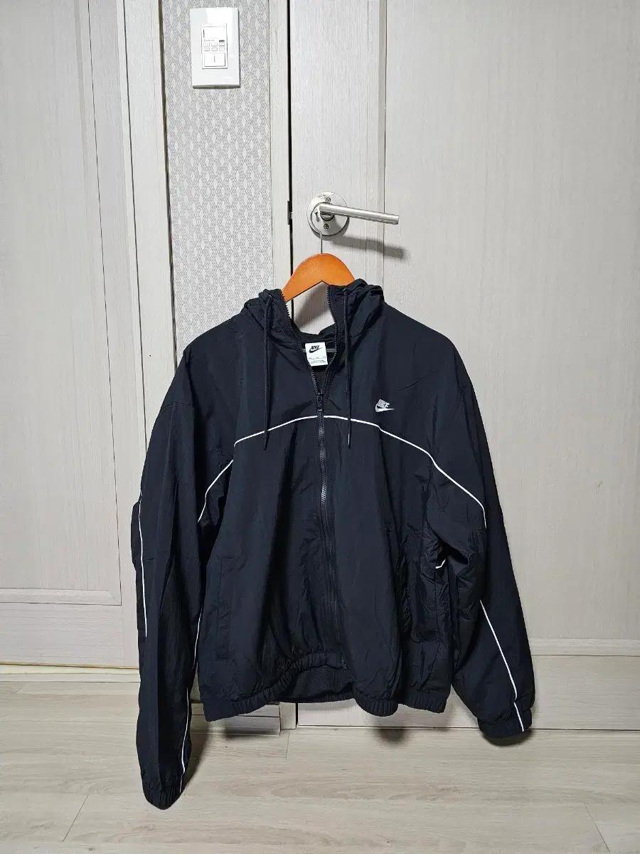 (110)(XXL) 나이키 블랙 바람막이 후드집업