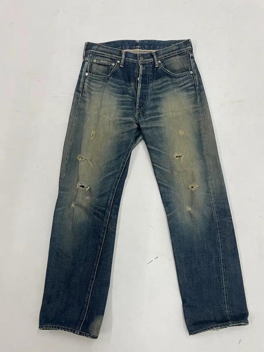Visvim 00's fluxus distreessd 데님