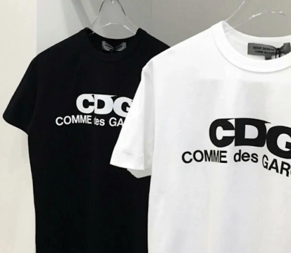 꼼데가르송 CDG 반팔 티셔츠 블랙/화이트