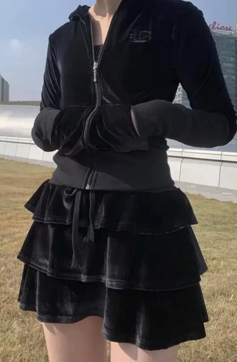 베메클 베이비메탈클럽 후디 셋업 블랙