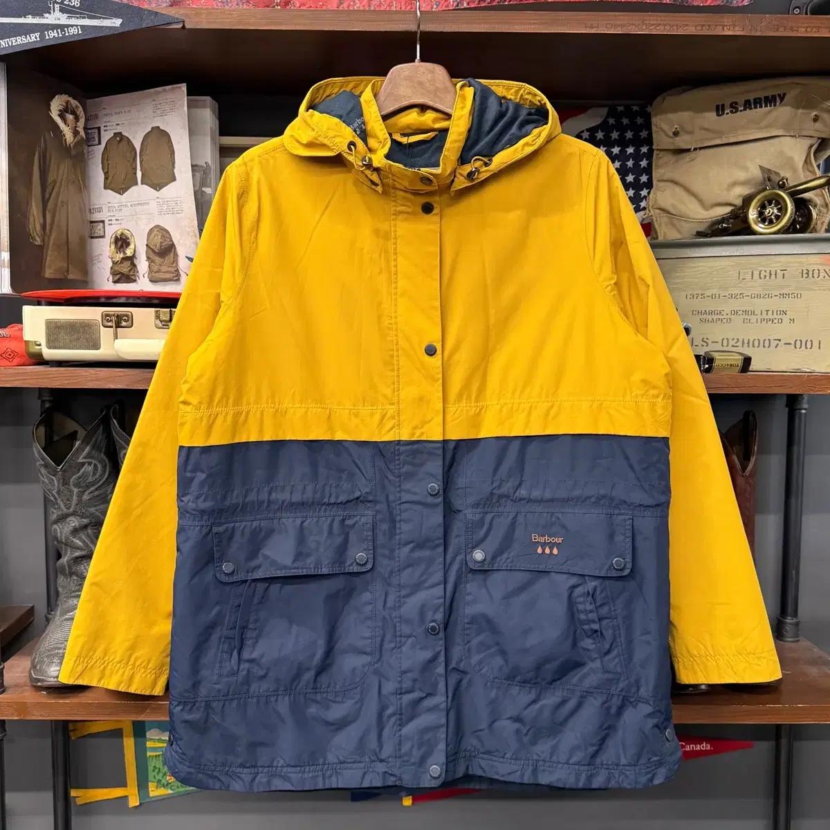 BARBOUR 바버 워터푸르프 투톤 논왁싱 바람막이 N2506