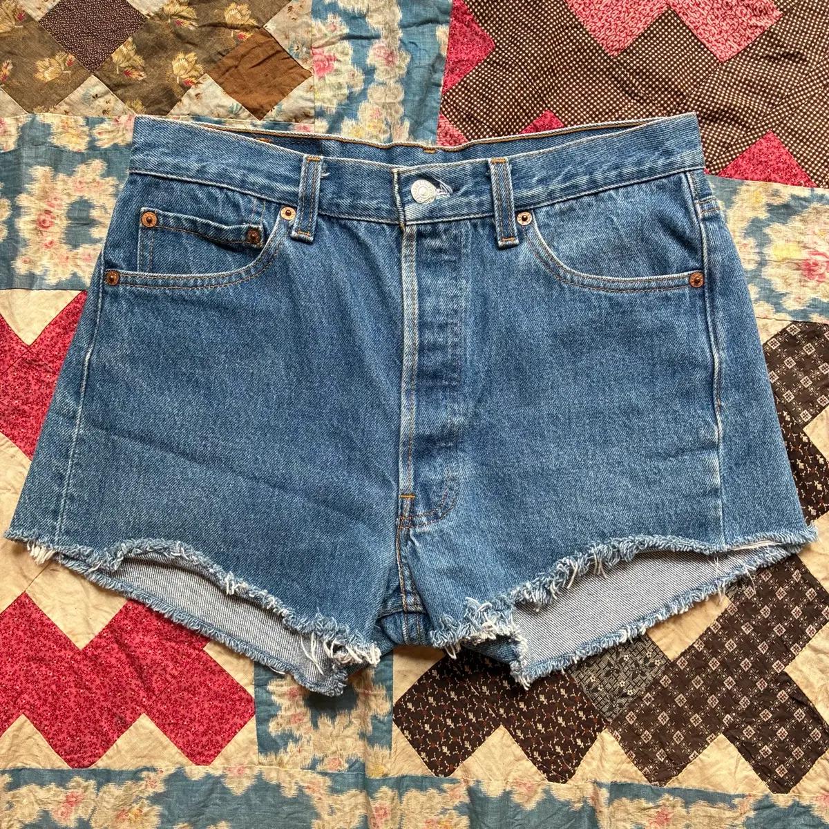 90s Levis 501 Made in USA Cut-Off Denim Shorts